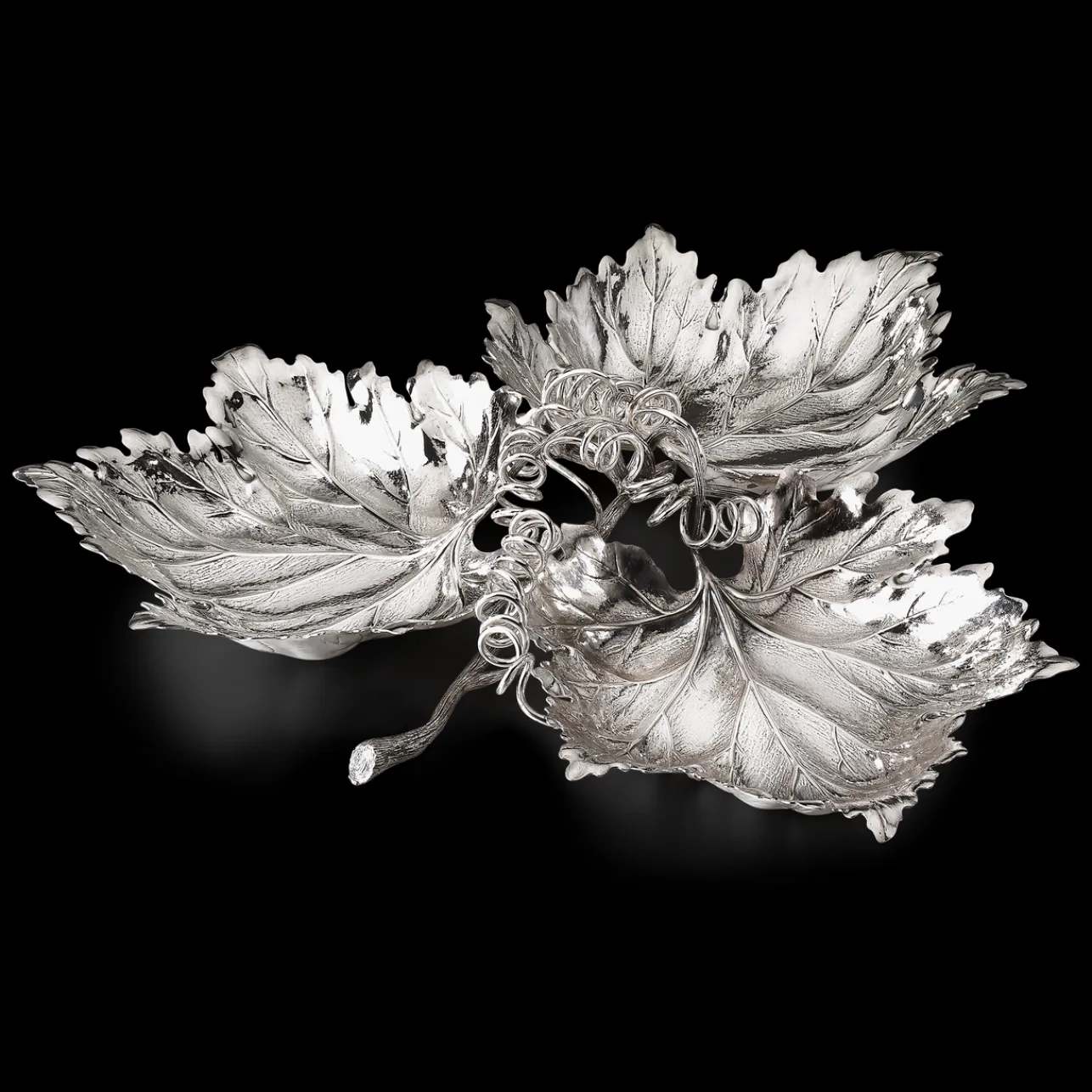 Buccellati 3 VINE LEAVES LARGE CENTERPIECE