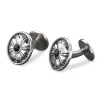 Buccellati BAROCCO SILVER CUFFLINKS WITH BLUE SAPPHIRES