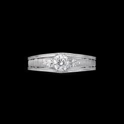 Buccellati BEATRICE PLATINUM RING WITH DIAMOND STONE