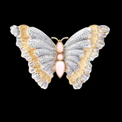 Buccellati BLOSSOMS COLOR BROOCH IN SILVER WITH OPAL