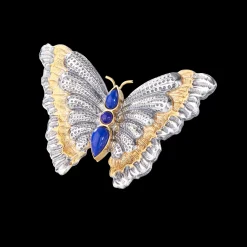 Buccellati BLOSSOMS COLOR BROOCH IN SILVER WITH LAPIS