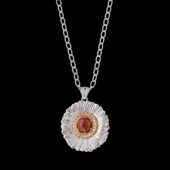 Buccellati BLOSSOMS COLOR GOLD-PLATED SILVER PENDANT EARRINGS