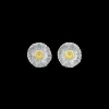Buccellati BLOSSOMS DAISY SILVER AND VERMEIL BUTTON EARRINGS