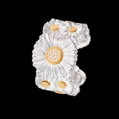 Buccellati BLOSSOMS DIAMONDS AND GOLD BRACELET IN SILVER AND GOLD WITH DIAMONDS