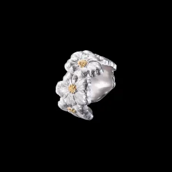 Buccellati BLOSSOMS GOLD-PLATED SILVER AND VERMEIL ETERNELLE RING