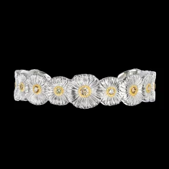 Buccellati BLOSSOMS SILVER AND VERMEIL BRACELET WITH DIAMONDS