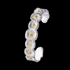 Buccellati BLOSSOMS SILVER AND VERMEIL BRACELET WITH DIAMONDS