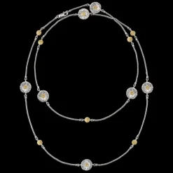 Buccellati BLOSSOMS SILVER AND VERMEIL NECKLACE WITH 7 ELEMENTS