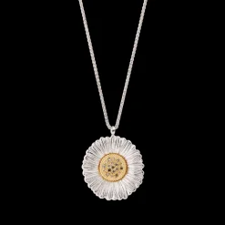 Buccellati BLOSSOMS SILVER AND VERMEIL PENDANT WITH FANCY DIAMONDS
