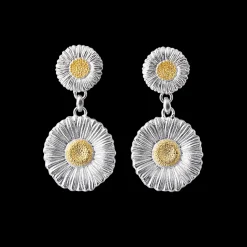 Buccellati BLOSSOMS SILVER AND VERMEIL PENDANT EARRINGS