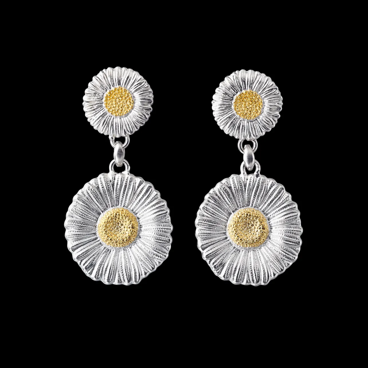 Buccellati BLOSSOMS SILVER AND VERMEIL PENDANT EARRINGS