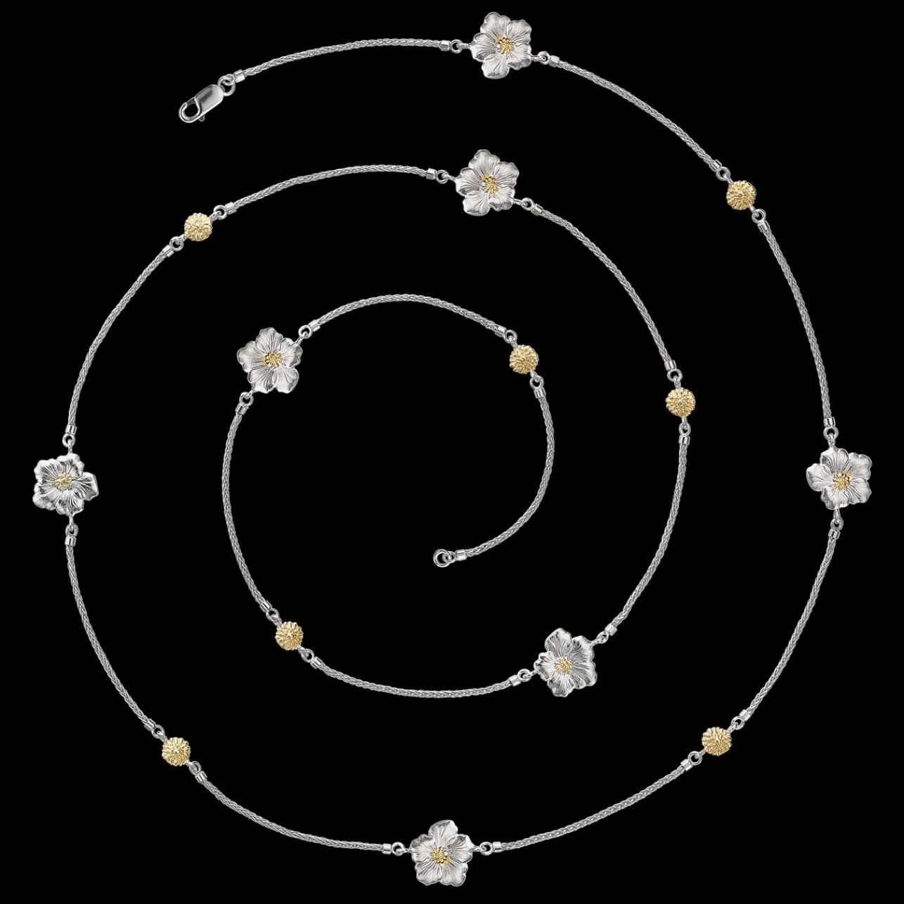 Buccellati BLOSSOMS SILVER AND VERMEIL NECKLACE