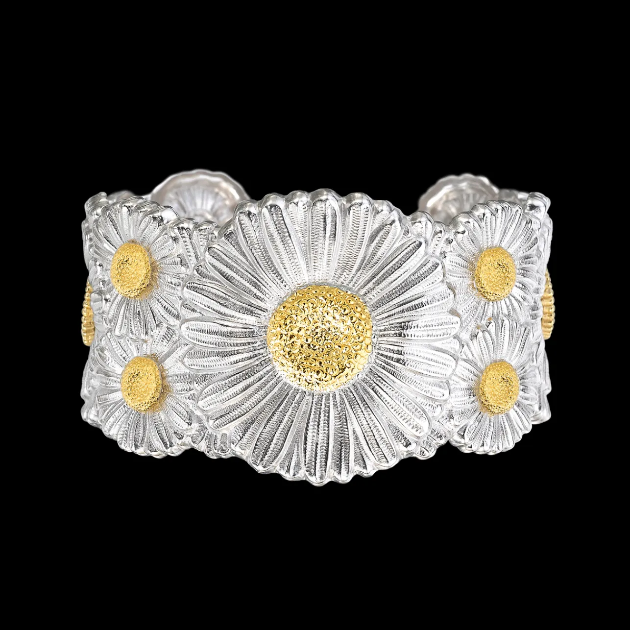 Buccellati BLOSSOMS SILVER AND VERMEIL CUFF BRACELET