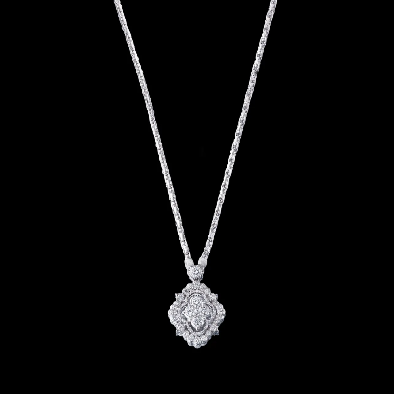 Buccellati CARLOTTA WHITE GOLD PENDANT WITH DIAMONDS