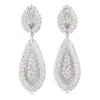 Buccellati COCKTAIL WHITE GOLD PENDANT EARRINGS WITH DIAMONDS