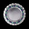 Buccellati DOGE SILVER PLATE WITH MALACHITE AND LAPIS