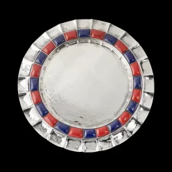Buccellati DOGE SILVER PLATE WITH RED JASPER AND LAPIS