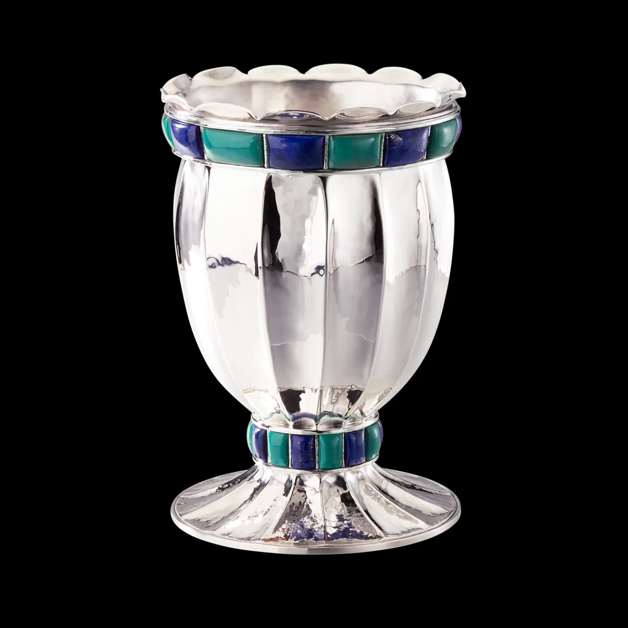 Buccellati DOGE SMALL VASE WITH MALACHITE AND LAPIS