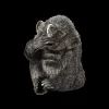 Buccellati FURRY SPEAK-NO-EVIL MONKEY IN SILVER