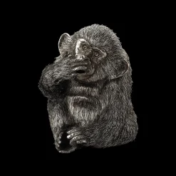 Buccellati FURRY SPEAK-NO-EVIL MONKEY IN SILVER