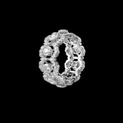 Buccellati GHIRLANDA WHITE GOLD ETERNELLE RING WITH DIAMONDS