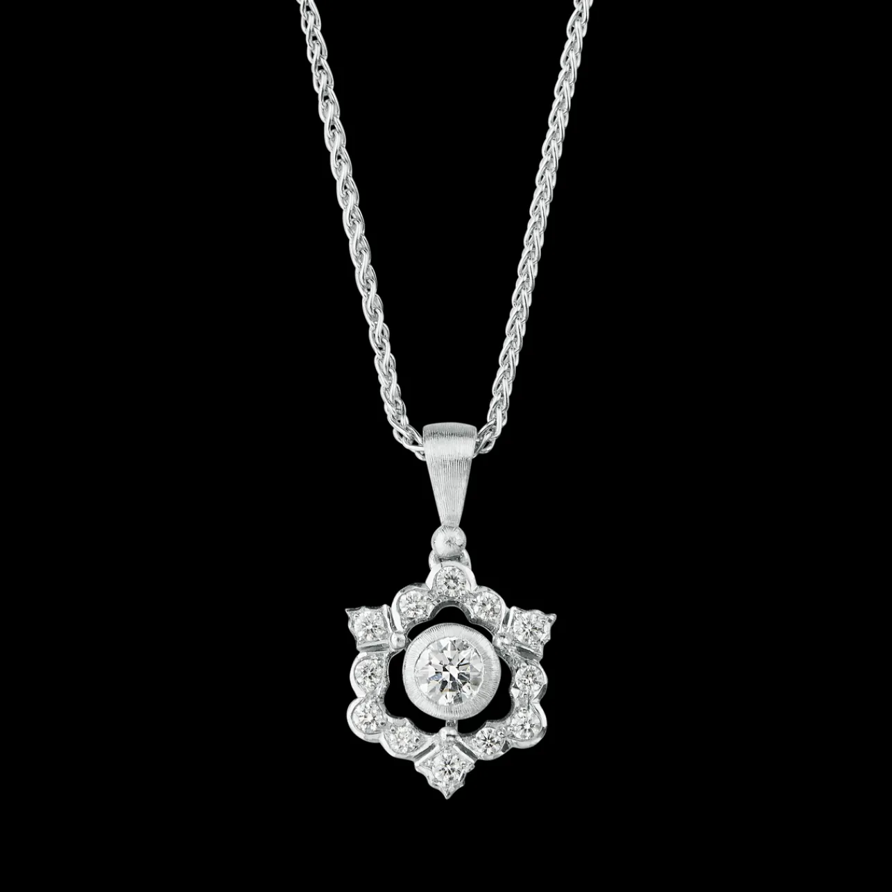 Buccellati GHIRLANDA WHITE GOLD PENDANT