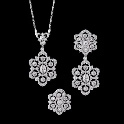 Buccellati GHIRLANDA WHITE GOLD SET EARRINGS WITH DIAMONDS