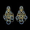 Buccellati HAWAII COLOR EARRINGS IN YELLOW GOLD WITH CHALCEDONY