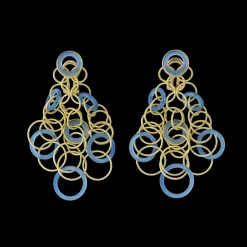 Buccellati HAWAII COLOR EARRINGS IN YELLOW GOLD WITH CHALCEDONY