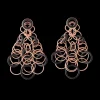 Buccellati HAWAII COLOR PINK GOLD PENDANT EARRINGS WITH ONYX
