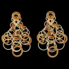 Buccellati HAWAII COLOR YELLOW GOLD EARRINGS WITH CARNELIAN
