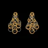 Buccellati HAWAII COLOR YELLOW GOLD PENDANT EARRINGS WITH CARNELIAN