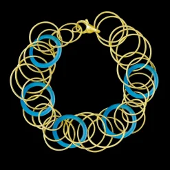 Buccellati HAWAII COLOR YELLOW GOLD BRACELET WITH CALCEDONY