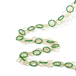 Buccellati HAWAII COLOR YELLOW GOLD NECKLACE WITH JADE