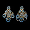 Buccellati HAWAII COLOR YELLOW GOLD EARRINGS WITH CALCEDONY
