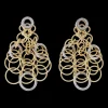 Buccellati HAWAII DIAMONDS EARRINGS IN YELLOW AND WHITE GOLD WITH DIAMONDS