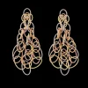 Buccellati HAWAII PENDANT EARRINGS IN YELLOW, WHITE AND PINK GOLD