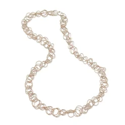 Buccellati HAWAII PINK GOLD NECKLACE WITH TINY CIRCLES