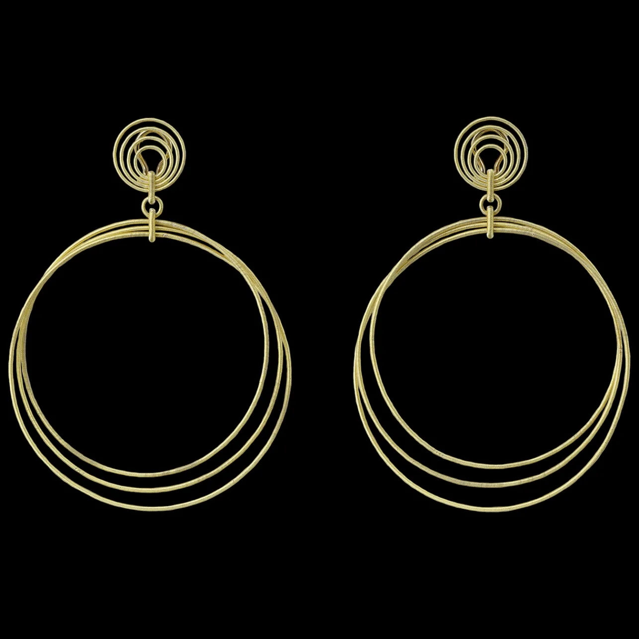Buccellati HAWAII WAIKIKI YELLOW GOLD HOOP EARRINGS