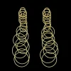 Buccellati HAWAII WAIKIKI YELLOW GOLD EARRINGS WITH TINY CIRCLES