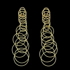Buccellati HAWAII WAIKIKI YELLOW GOLD EARRINGS WITH TINY CIRCLES