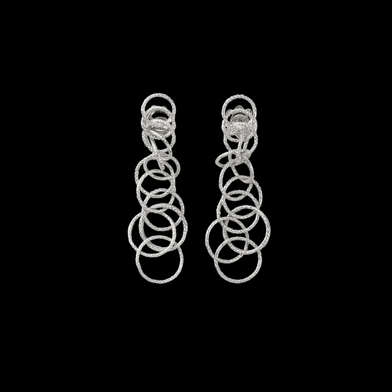 Buccellati HAWAII WHITE GOLD EARRINGS WITH HAND-TWISTED THREADS