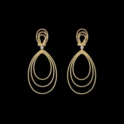 Buccellati HAWAII YELLOW AND WHITE GOLD EARRINGS
