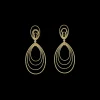 Buccellati HAWAII YELLOW AND WHITE GOLD PENDANT EARRINGS