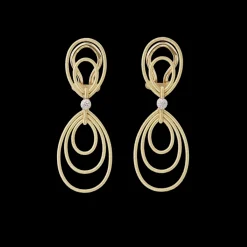 Buccellati HAWAII YELLOW AND WHITE GOLD HAND-TWISTED  EARRINGS