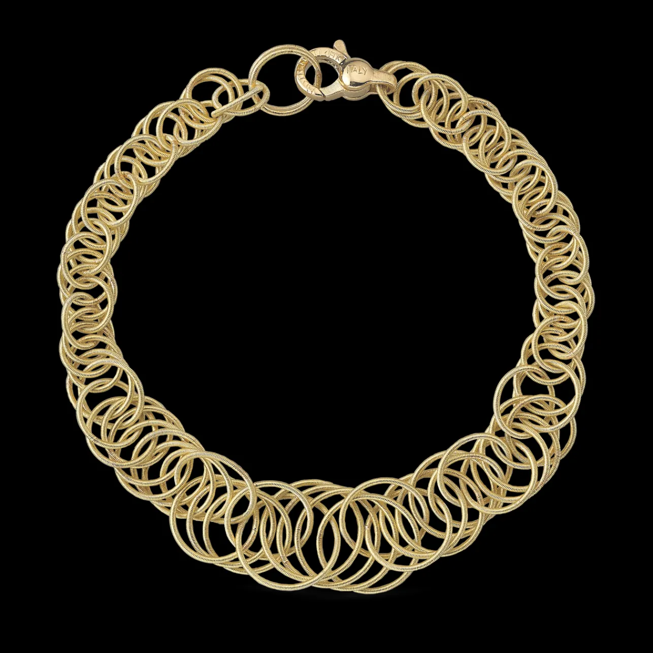 Buccellati HAWAII YELLOW GOLD BRACELET WITH TINY CIRCLES