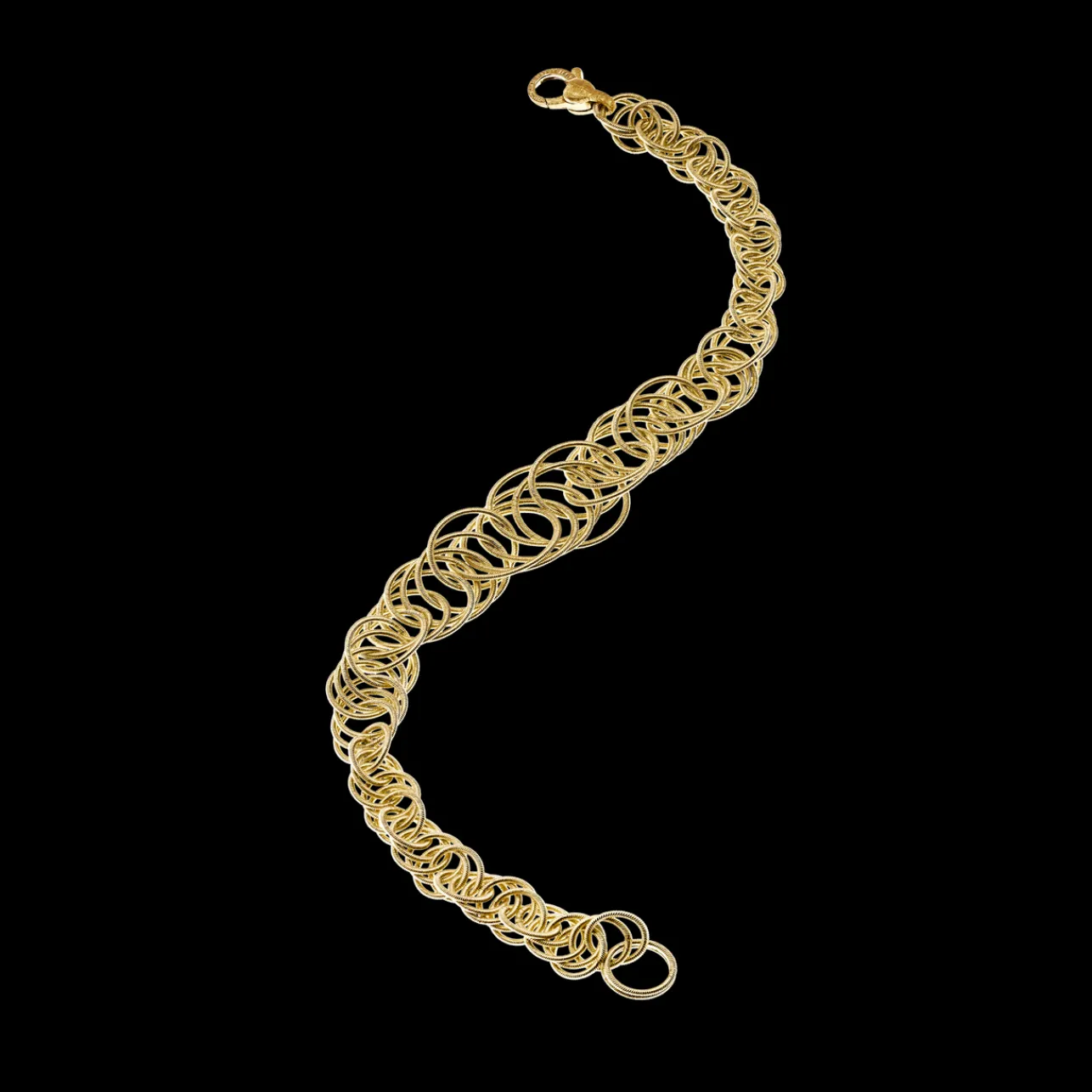Buccellati HAWAII YELLOW GOLD BRACELET WITH TINY CIRCLES