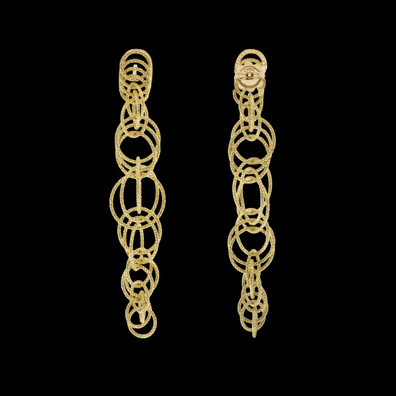 Buccellati HAWAII YELLOW GOLD EARRINGS WITH HAND-TWISTED CIRCLES