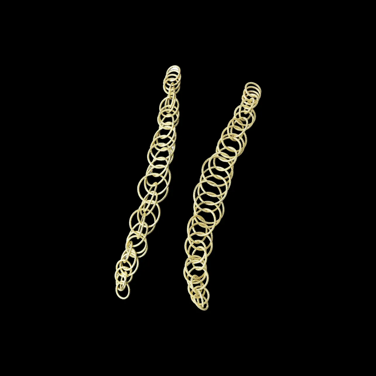 Buccellati HAWAII YELLOW GOLD EARRINGS WITH HAND-TWISTED CIRCLES