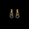 Buccellati HAWAII YELLOW GOLD EARRINGS WITH SMALL CIRCLES